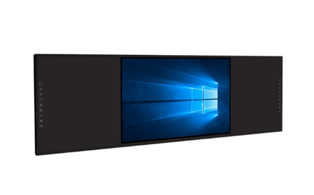 智慧黑板采用電容觸摸技術，將傳統手寫黑板與多媒體設備相結合